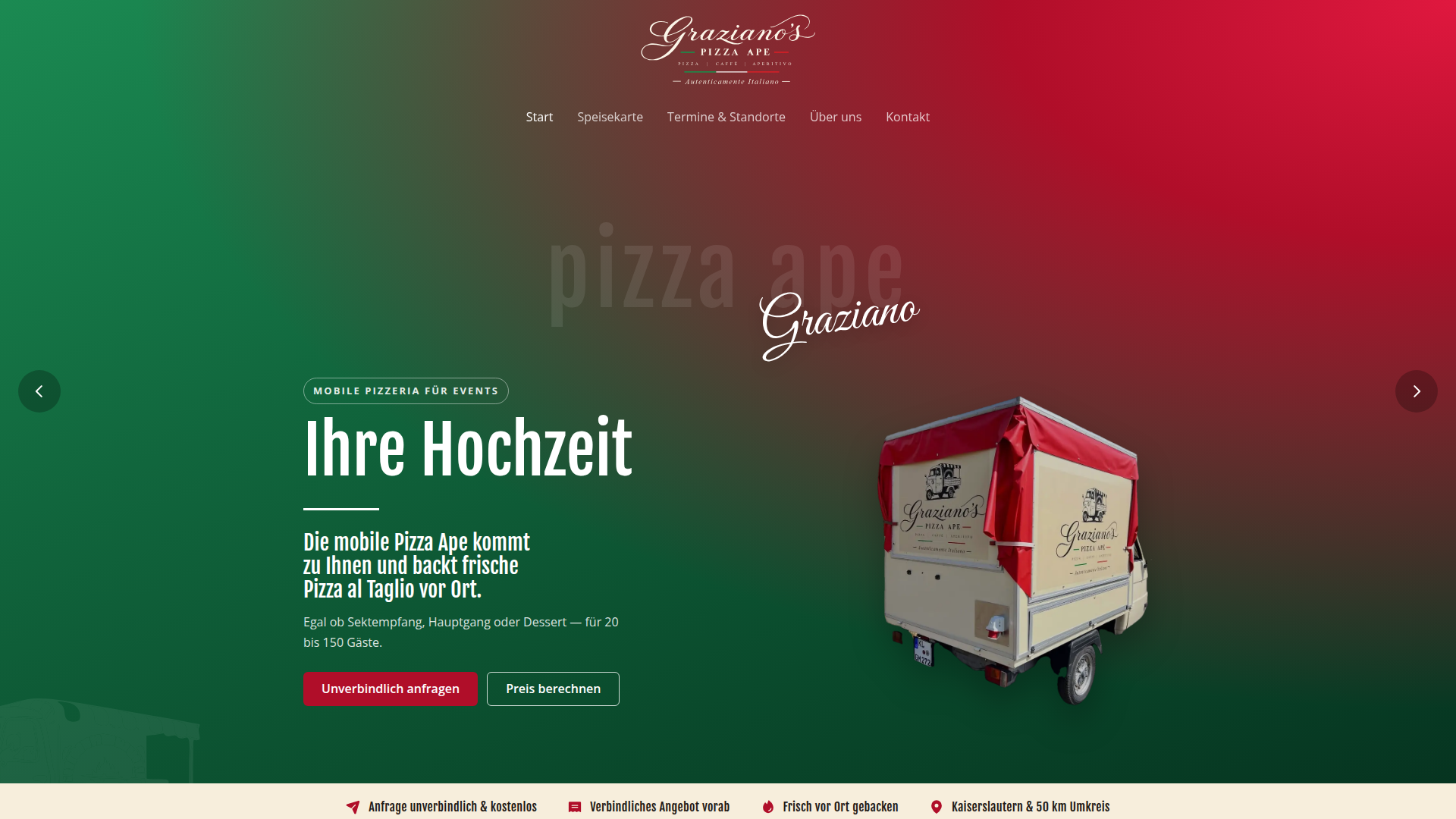 Graziano's Pizza Ape