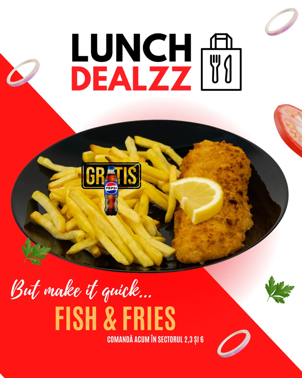 Campaign creative for the delivery platforms.