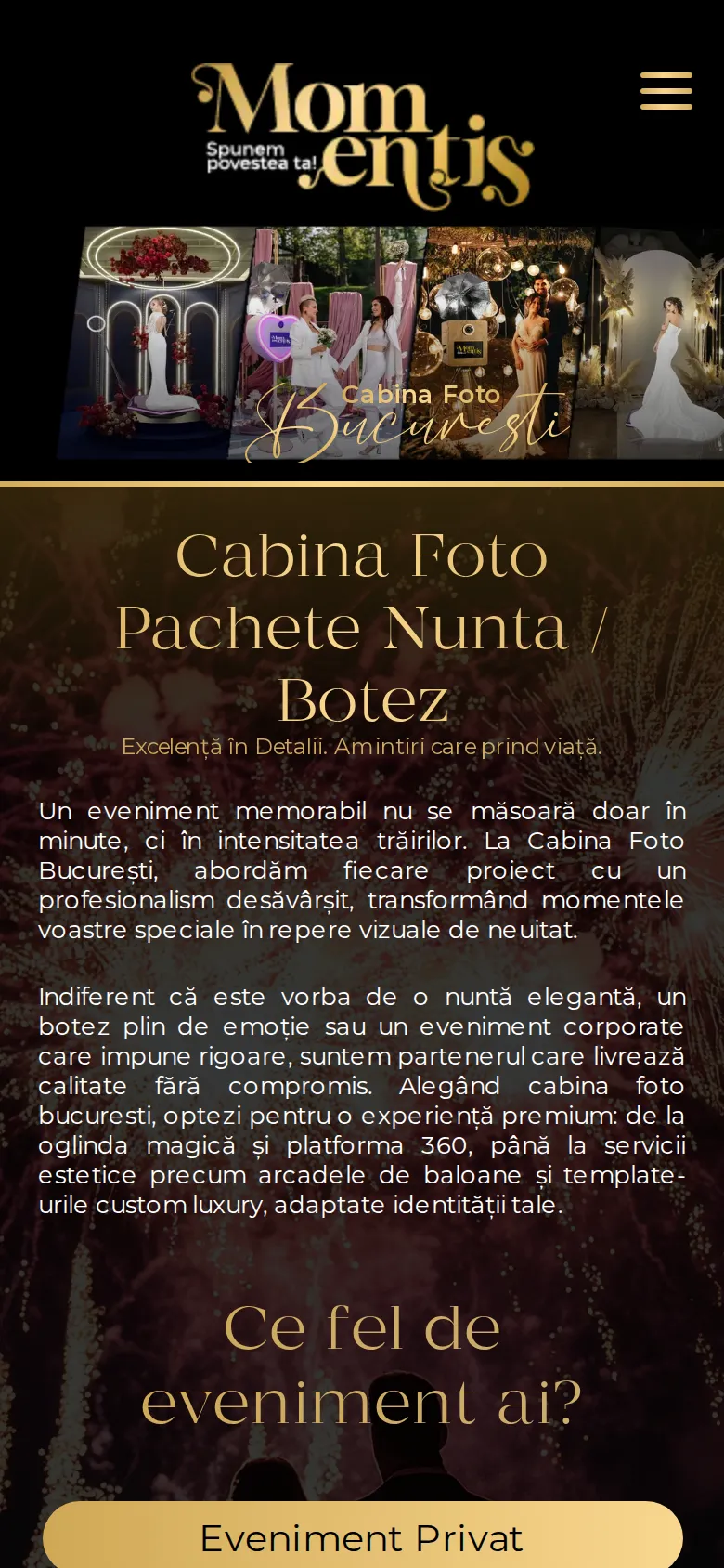 Mobile home page.