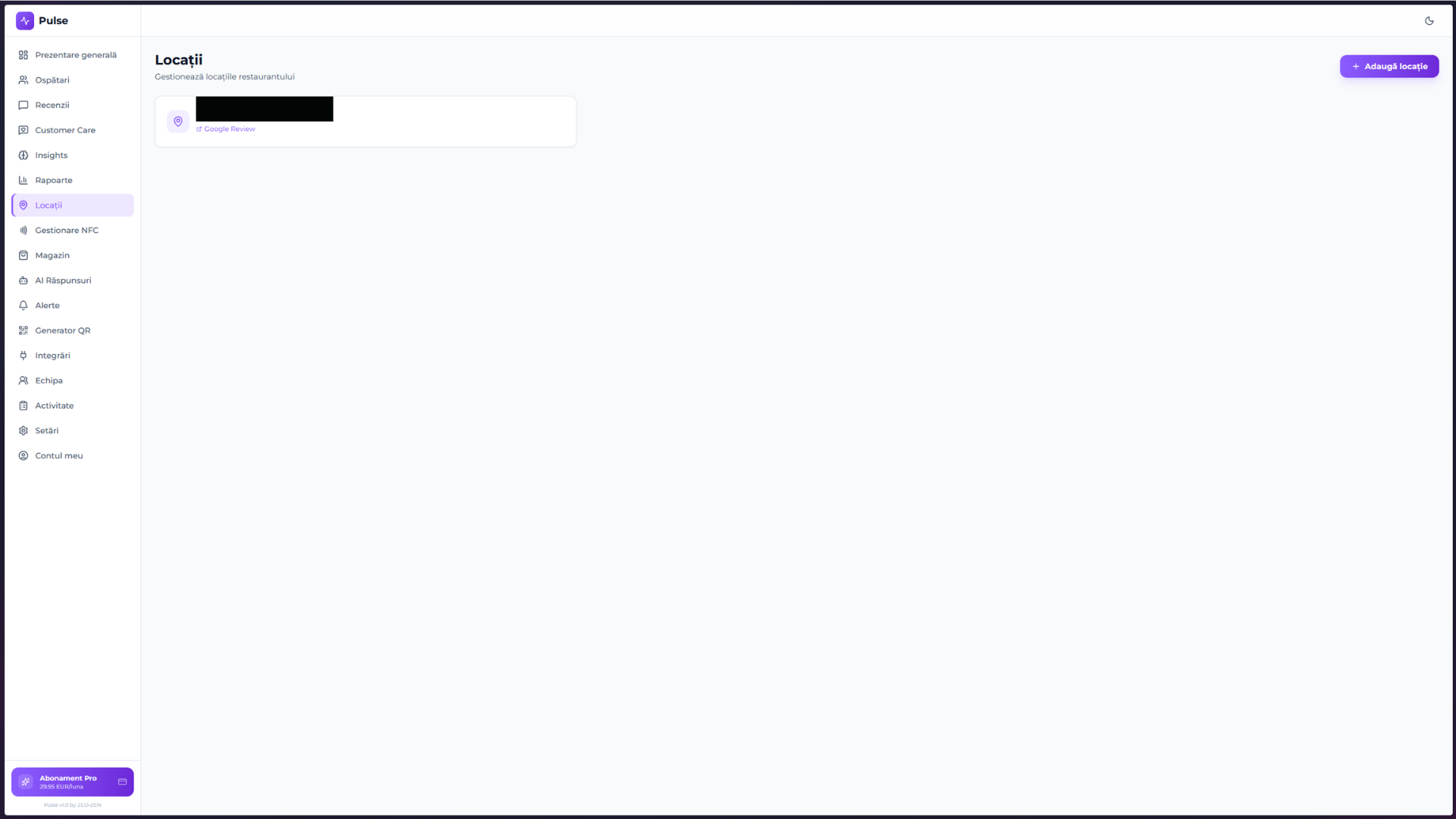Locations module with Google Review integration per branch.